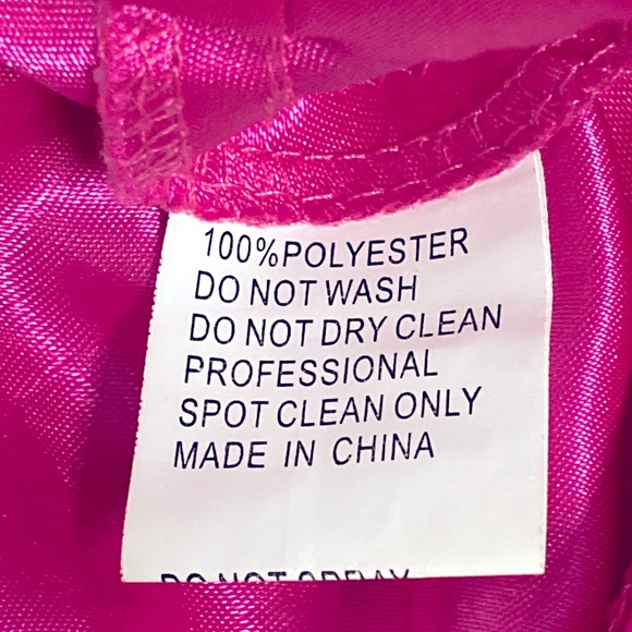 NWT Mac Duggal 67911 Hot Pink Ruffle Tied Cut-Out Chiffon Gown - Sz 10 - Picture 9 of 10